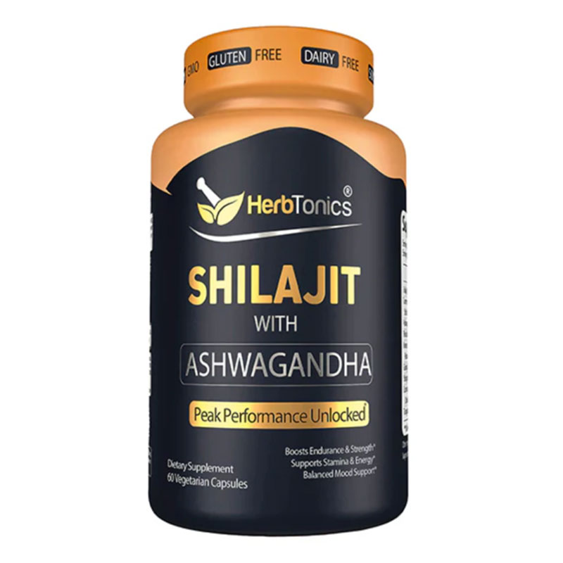 Shilajit Ashwagandha supplement energy and stamina booster cognitive support capsules vegan herbal supplement hormonal balance support immune health formula joint comfort capsules