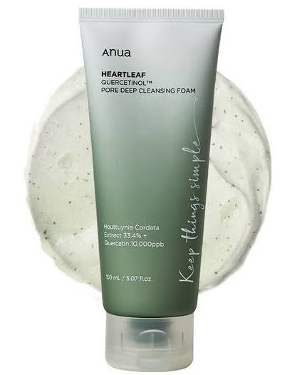 ANUA HEARTLEAF QUERCETINOL PORE DEEP CLEANSING FOAM 150ML