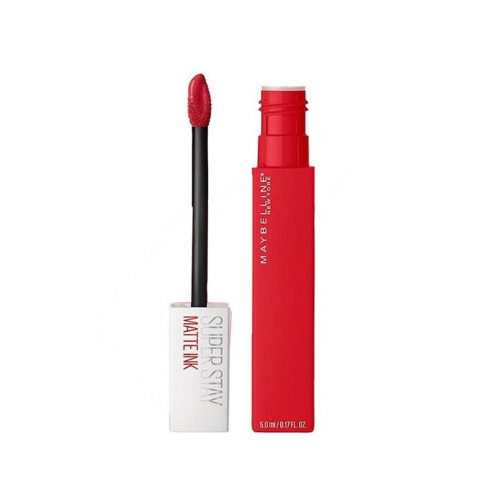 Maybelline Super Stay Matte Ink 220 Ambitious long lasting matte lipstick cranberry red precise applicator