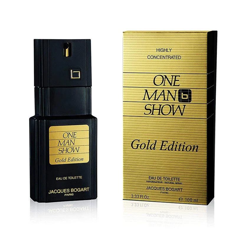 Jacques Bogart One Man Show Gold Edition EDT 100ml men's fragrance aromatic fougère red apple mandarin orange cinnamon ambergris