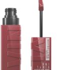 Maybelline Super Stay Vinyl Ink 40 Witty long lasting vinyl lipstick mauve nude precise applicator