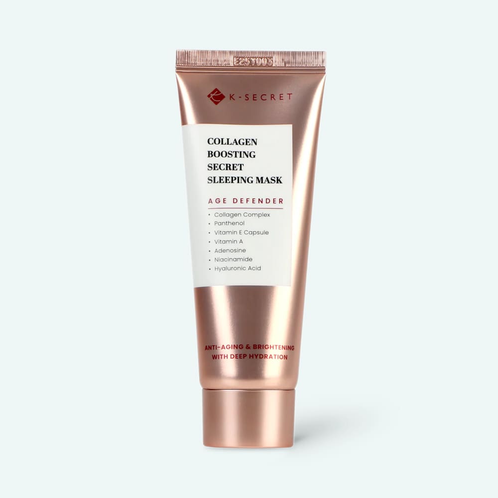 k secret collagen boosting secret sleeping mask overnight gel mask hydrating firming brightening skincare