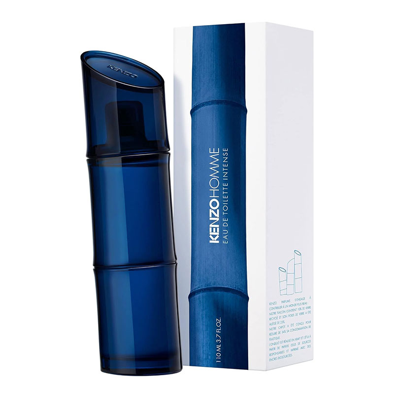 Kenzo Homme Eau de Toilette Intense 110ml woody aromatic fragrance sea breeze scent fig wood and sandalwood men's Eau de Toilette