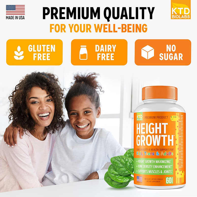 height growth supplement bone health growth vitamins natural height booster