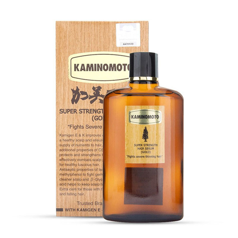 Kaminomoto Super Strength Hair Serum Gold 150ml hair growth serum Japanese hair treatment non-greasy hair serum scalp health booster