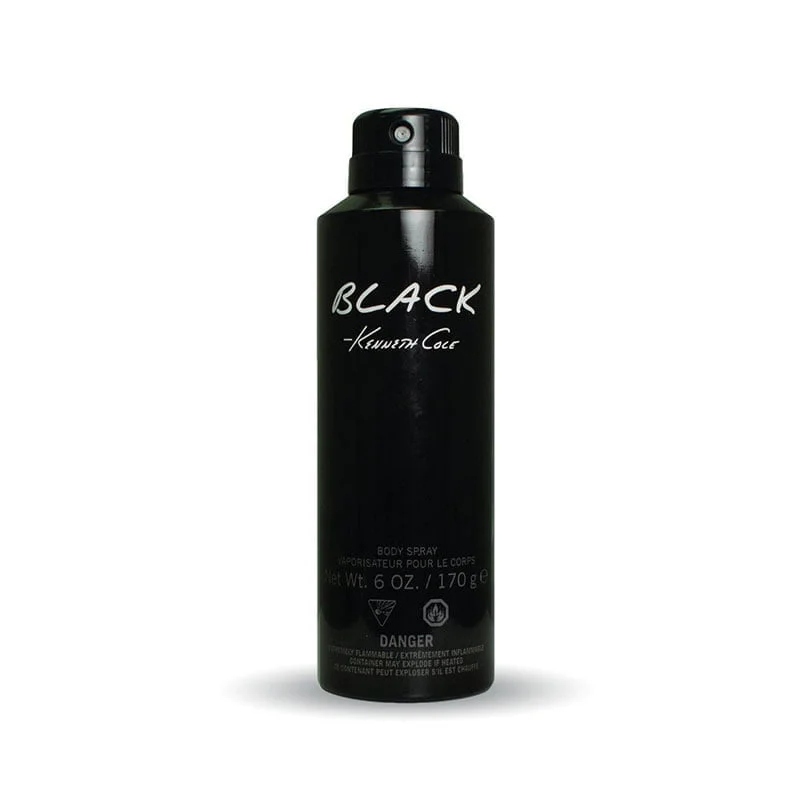 Kenneth Cole Black Body Spray 170g masculine body spray refreshing men's fragrance spicy woody scent daily men's body spray