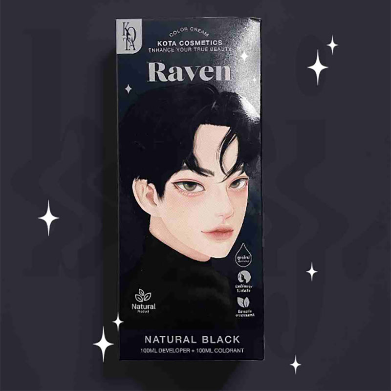 natural black hair color organic hair dye ammonia free hair color nourishing hair color Kota Cosmetics hair color cream