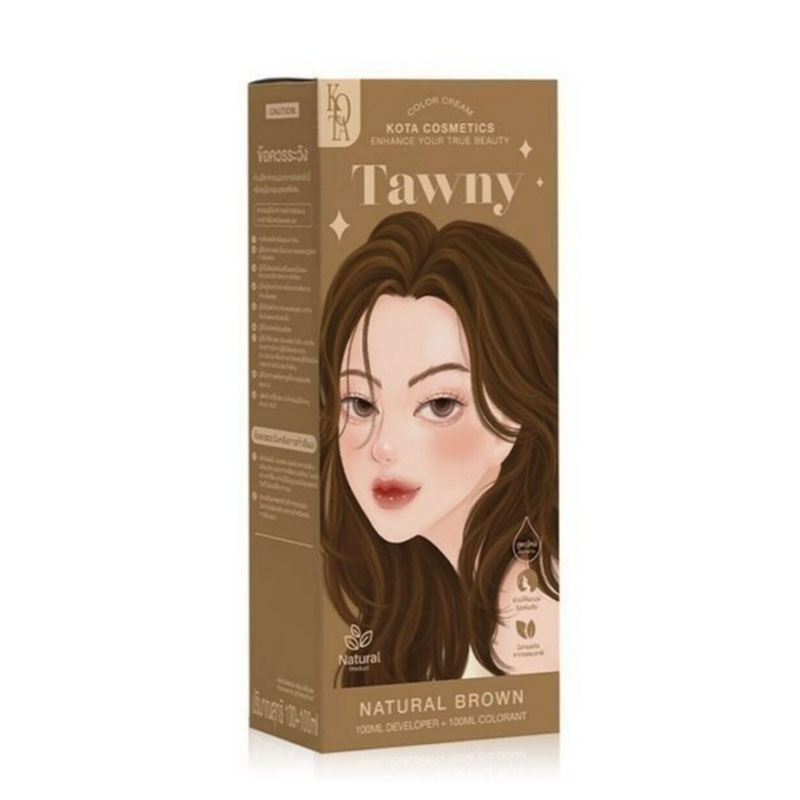 natural brown hair color organic hair dye ammonia free hair color nourishing hair color Kota Cosmetics hair color cream