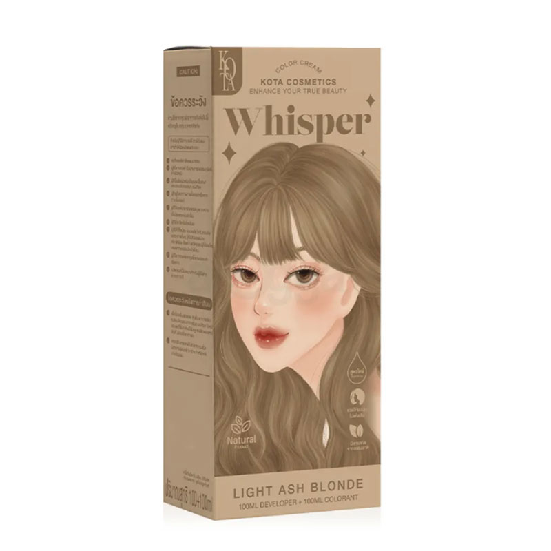 light ash blonde hair color organic hair dye ammonia free hair color nourishing hair color Kota Cosmetics hair color cream