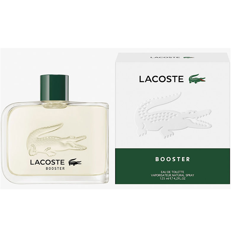 Lacoste Booster Eau de Toilette 125ml men's fragrance mint orange lavender cedarwood aromatic scent