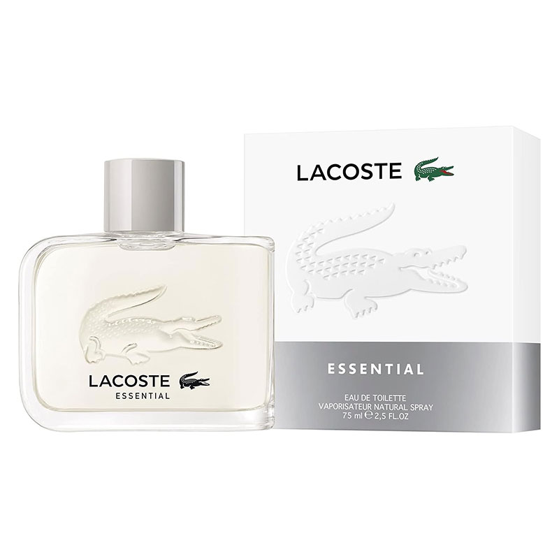 Lacoste Essential Eau de Toilette 125ml men's fragrance tangerine tomato leaf black pepper sandalwood aromatic scent