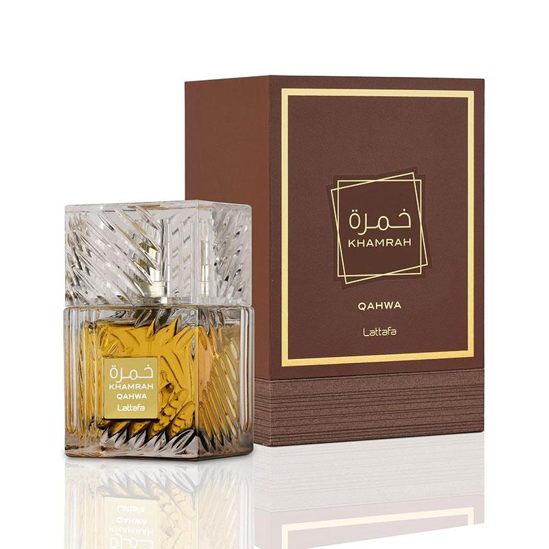 Lattafa Khamrah Qahwa EDP unisex fragrance cinnamon cardamom coffee praline 100ml