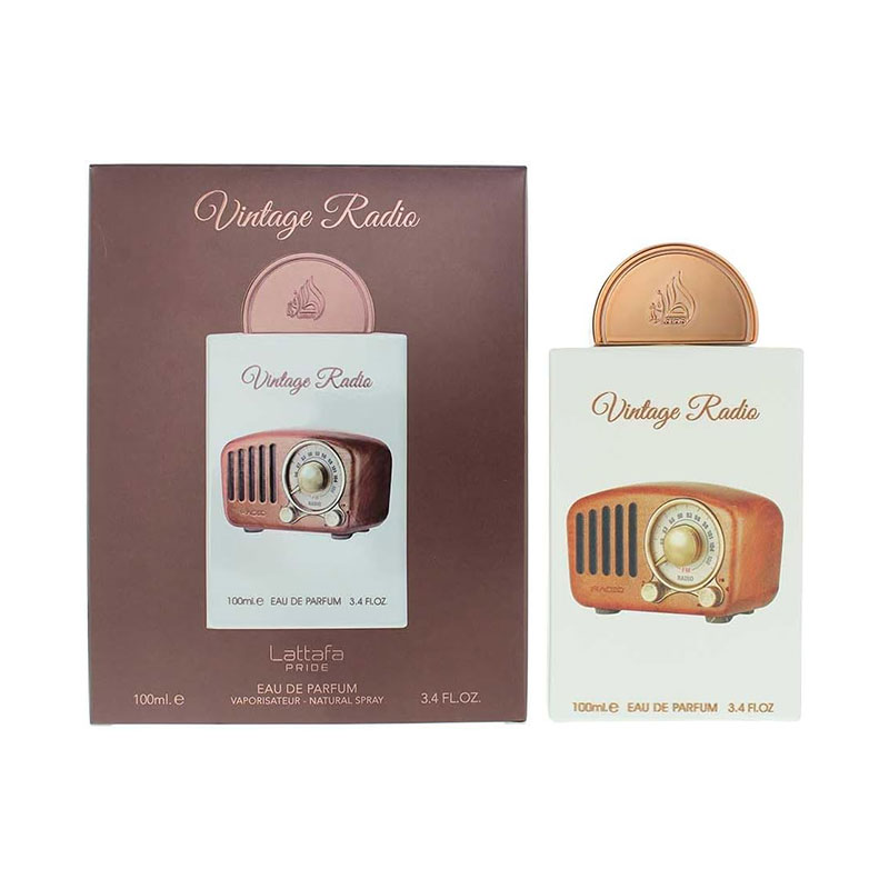 Lattafa Pride Vintage Radio EDP unisex fragrance lavender plum sandalwood amberwood 100ml