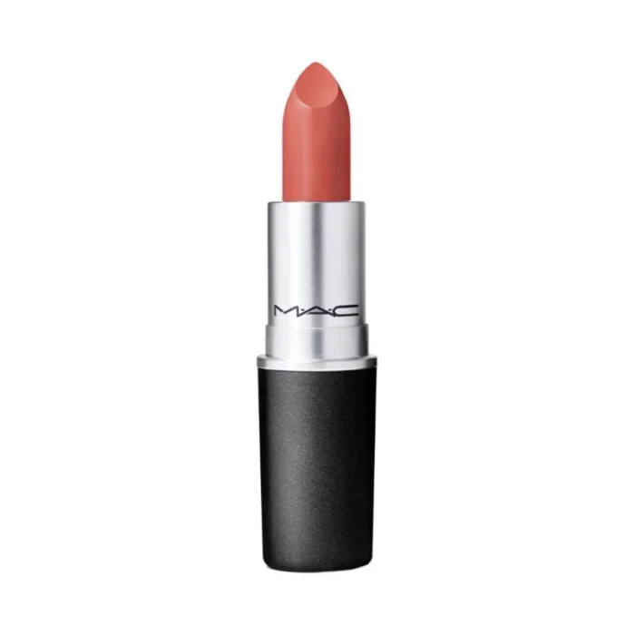 MAC Satin Lipstick Mocha peachy brown lipstick