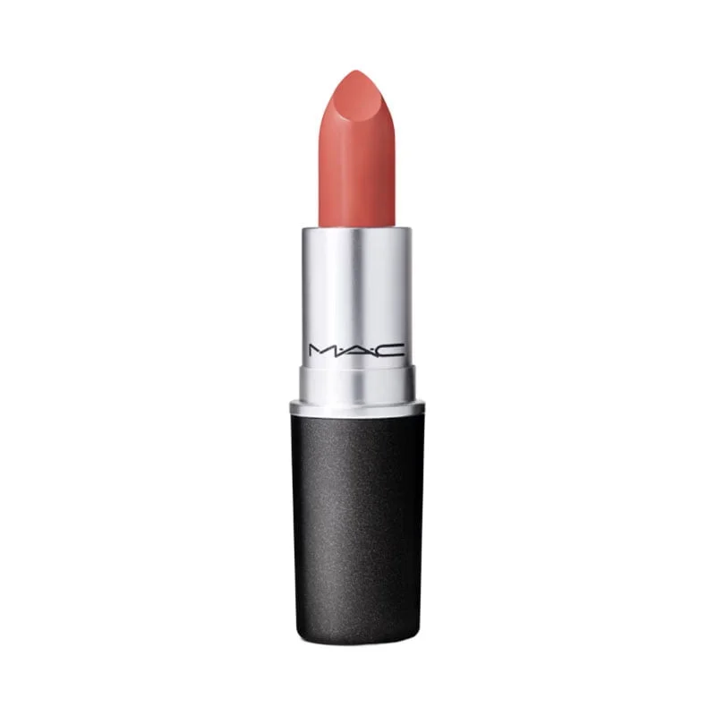MAC Satin Lipstick Mocha peachy brown lipstick