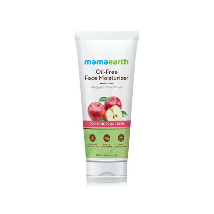 Mamaearth Oil-Free Face Moisturizer acne-prone skin hydration apple cider vinegar betaine non-comedogenic moisturizer oily skin care
