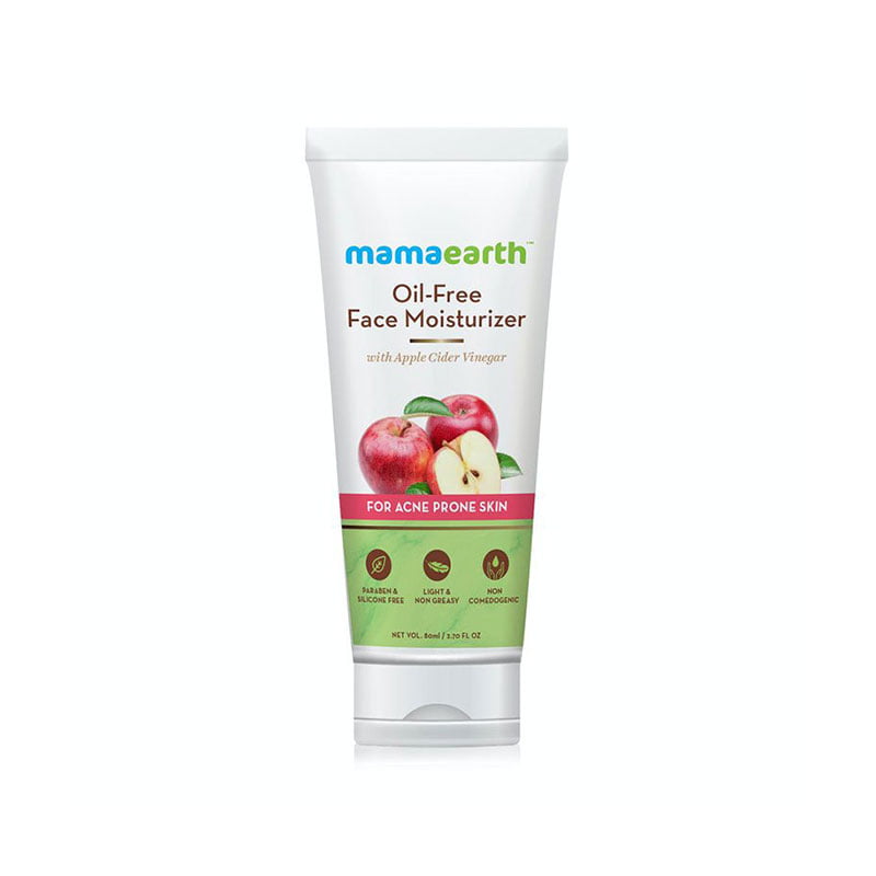 Mamaearth Oil-Free Face Moisturizer acne-prone skin hydration apple cider vinegar betaine non-comedogenic moisturizer oily skin care