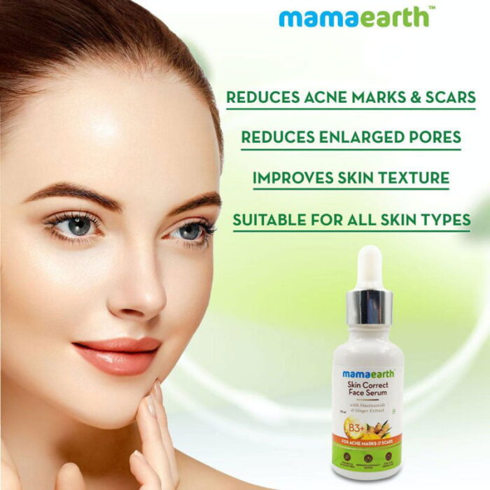 Mamaearth-skin-correct-face-serum-with-niacinamide-and-ginger-extract-for-acne-marks-scars-30ml-1