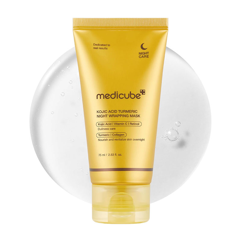 Medicube Kojic Acid Turmeric Night Wrapping Mask brightening peel-off mask hyperpigmentation retinol collagen 75ml