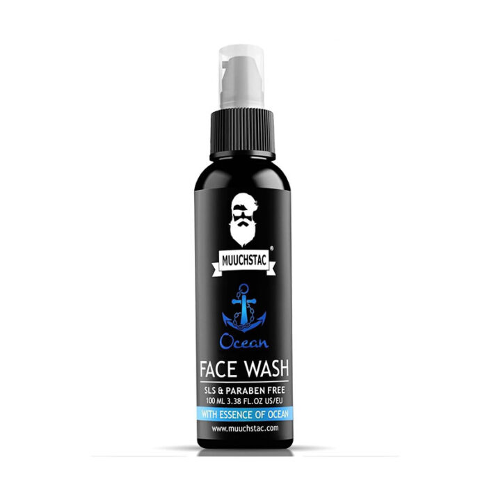 Muuchstac Ocean Face Wash for Men deep cleansing oil control hydration natural ingredients sulphate-free paraben-free