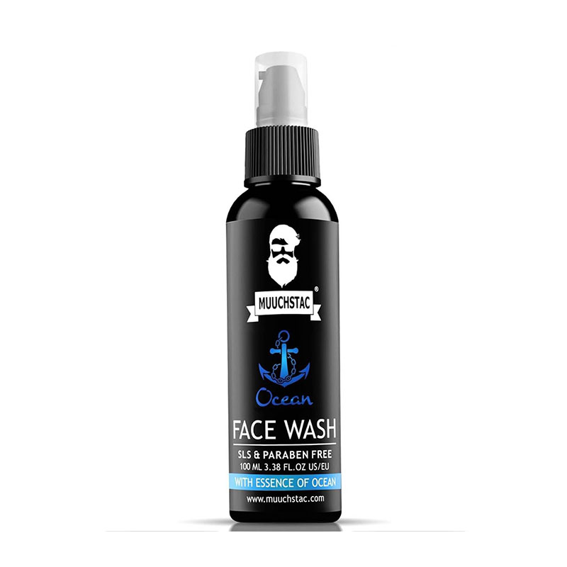 Muuchstac Ocean Face Wash for Men deep cleansing oil control hydration natural ingredients sulphate-free paraben-free
