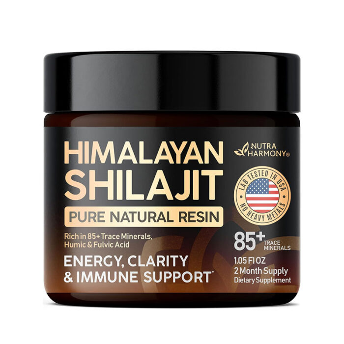 Himalayan Shilajit pure resin energy supplement fulvic acid trace minerals immune support natural vitality supplement