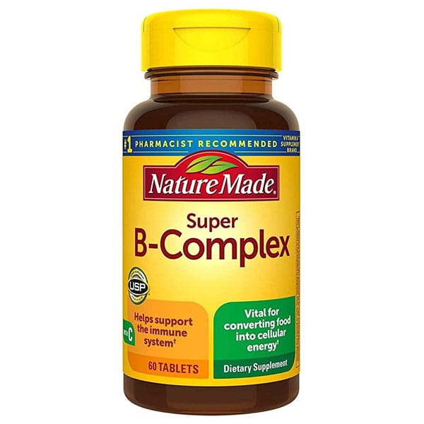 super b complex vitamin c supplement energy support b vitamins immune health nature made folic acid