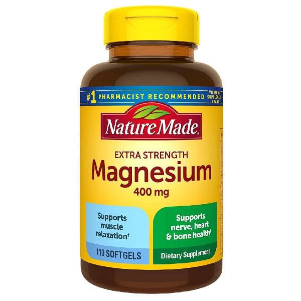magnesium supplement muscle support nerve health heart health bone strength nature made