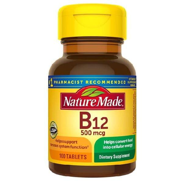 vitamin b12 supplement energy support nervous system health nature made