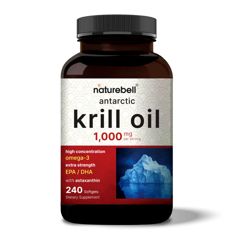 krill oil supplement omega-3 softgels EPA DHA support heart health supplement joint support capsules antioxidant astaxanthin