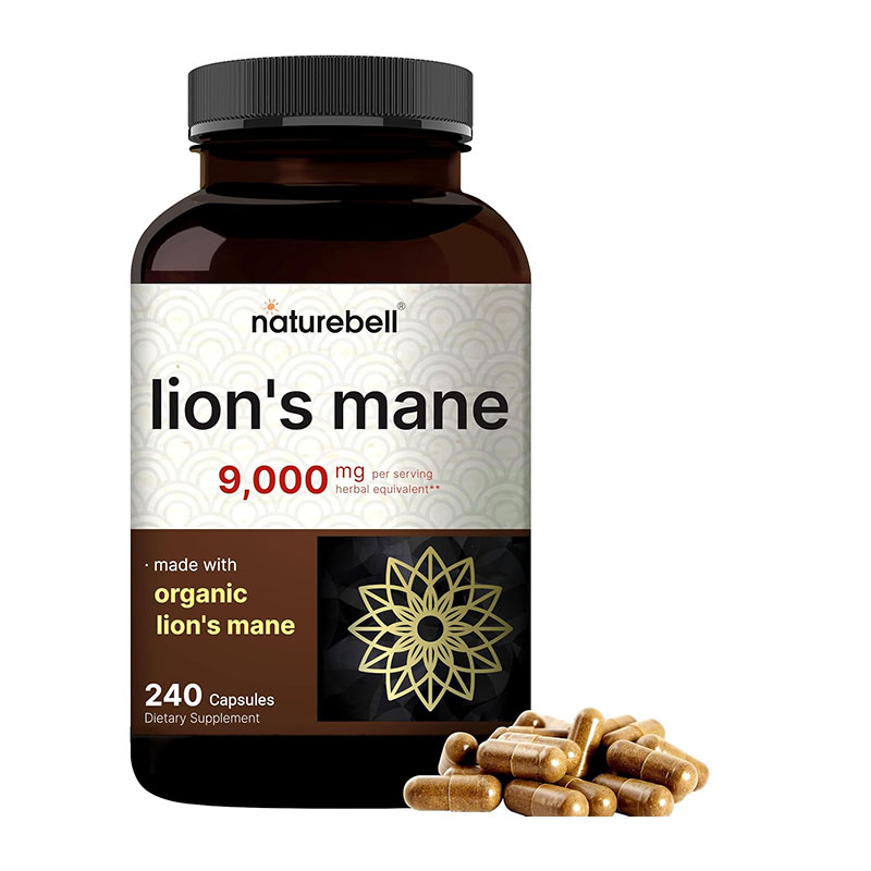 lions mane supplement brain support memory focus cognitive health nootropic natural capsules