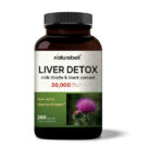 liver detox supplement milk thistle black currant antioxidant support liver health daily cleanse capsules