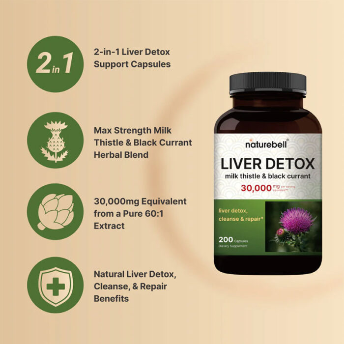NatureBell-Liver-Detox-Supplements-with-Milk-Thistle-30000mg-Black-Currant-200-Capsules