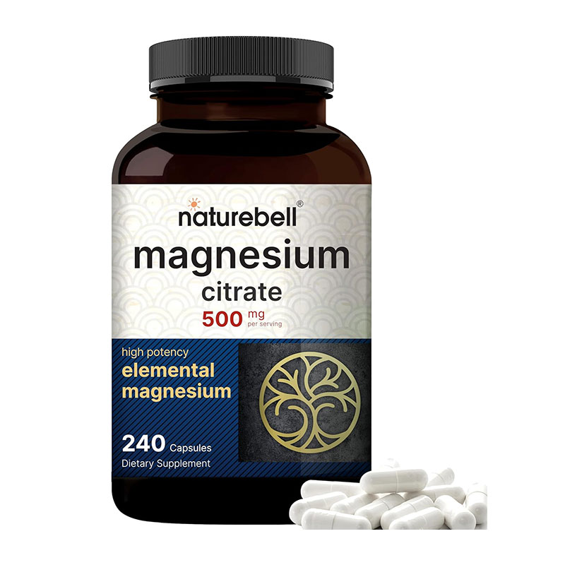 magnesium citrate supplement muscle support capsules heart health supplement digestive wellness non-GMO magnesium