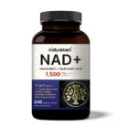 NAD+ supplement cellular energy support anti-aging formula cognitive health resveratrol quercetin non-GMO capsules