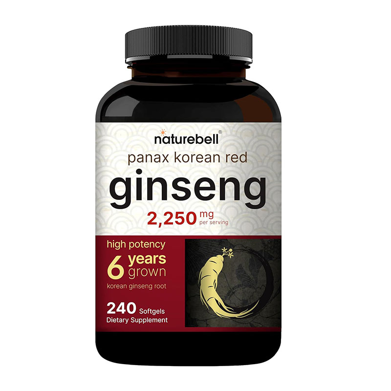 Panax Korean Red Ginseng Ginseng Supplement Energy Support Mental Clarity Vitality Boost Non-GMO Ginseng