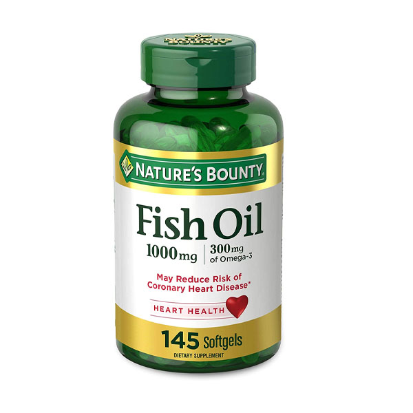 Fish Oil 1000 mg with 300 mg Omega-3 Softgels