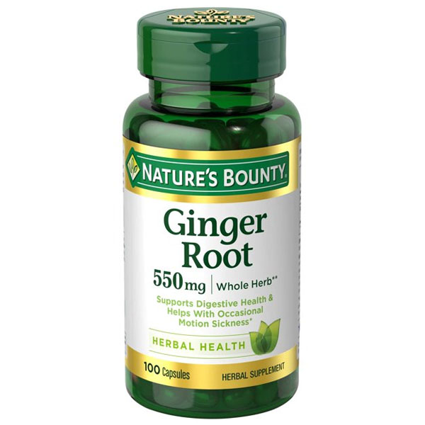 Ginger Root 550 mg Capsules