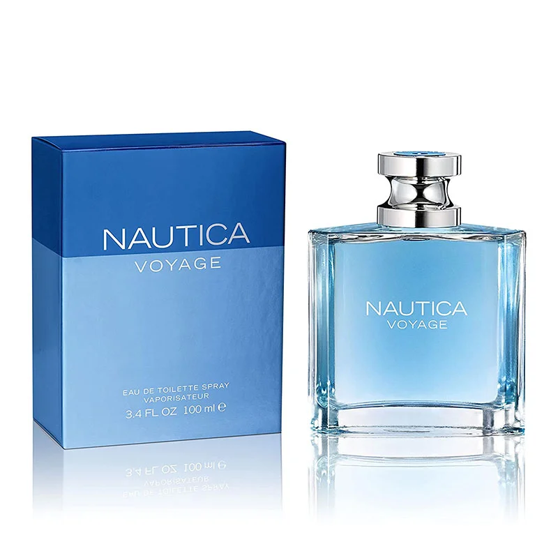 Nautica Voyage men's fragrance aquatic scent fresh cologne green apple lotus musk cedar