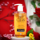 Neutrogena Deep Clean Facial Cleanser Salicylic Acid Oil Free Pore Cleansing Exfoliating Face Wash