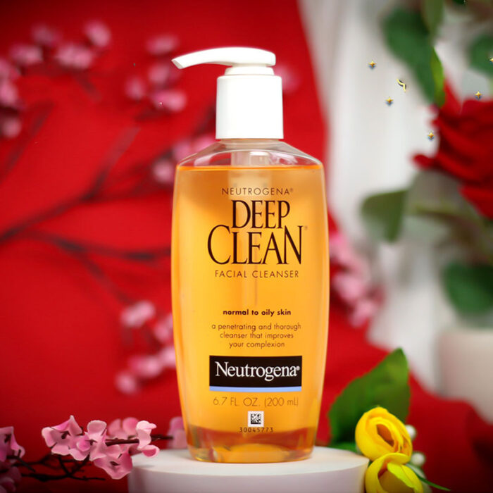 Neutrogena Deep Clean Facial Cleanser Salicylic Acid Oil Free Pore Cleansing Exfoliating Face Wash