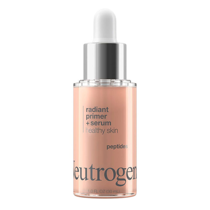neutrogena radiant primer serum even skin tone smooth texture radiant glow