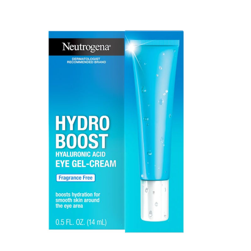 neutrogena hydro boost eye gel cream hydration reduce puffiness smooth fine lines youthful eyes