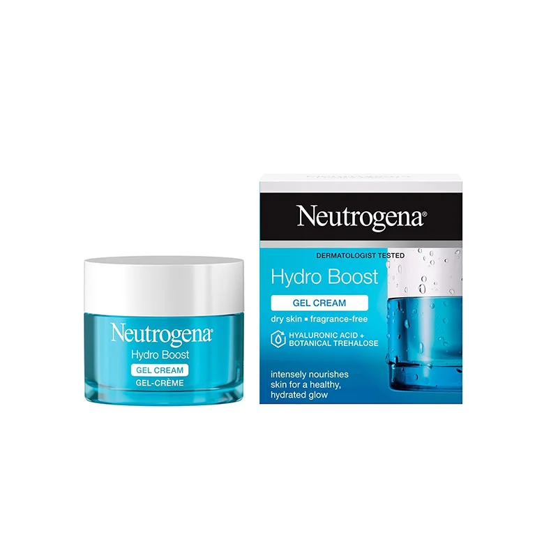 neutrogena hydro boost gel cream dry skin hyaluronic acid glycerin oil free moisturizer