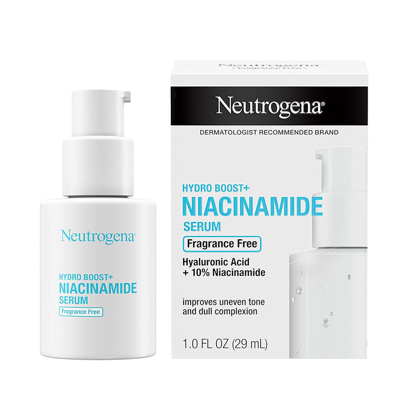neutrogena hydro boost niacinamide serum hydration even skin tone refine pores radiant skin