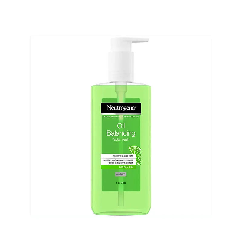Neutrogena Oil Balancing Facial Wash oily skin face wash lime aloe vera oil-free