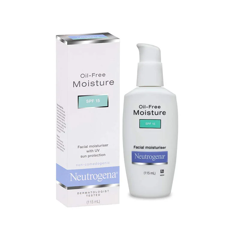 Neutrogena Oil-Free Moisture SPF15 oil-free moisturizer sun protection daily use