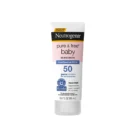 Neutrogena Pure & Free Baby Sunscreen SPF 50 zinc oxide mineral sunscreen baby sun protection hypoallergenic tear-free
