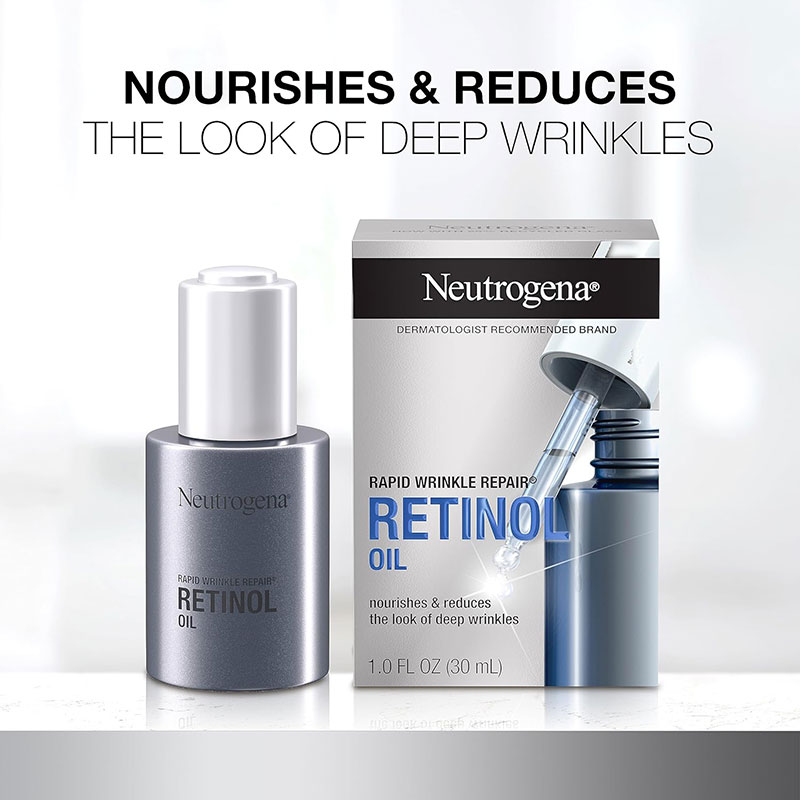 Neutrogena Rapid Wrinkle Repair retinol oil anti-aging serum 0.3% retinol dark spot treatment