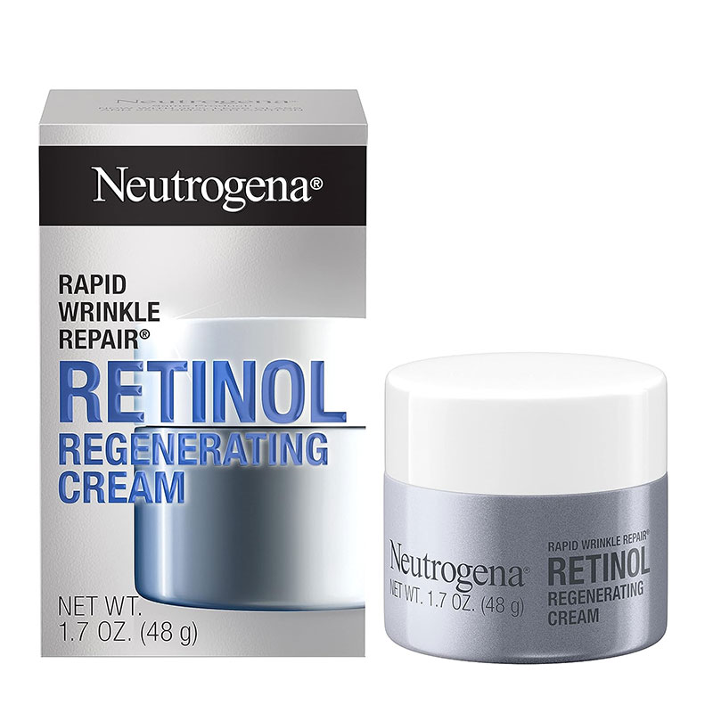 Neutrogena Rapid Wrinkle Repair retinol cream anti-aging moisturizer hyaluronic acid wrinkle reduction